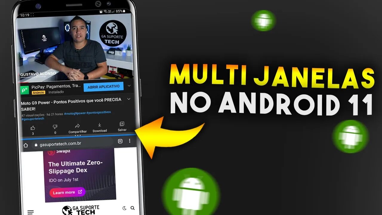 Como USAR O MODO MULTI JANELAS no ANDROID 11