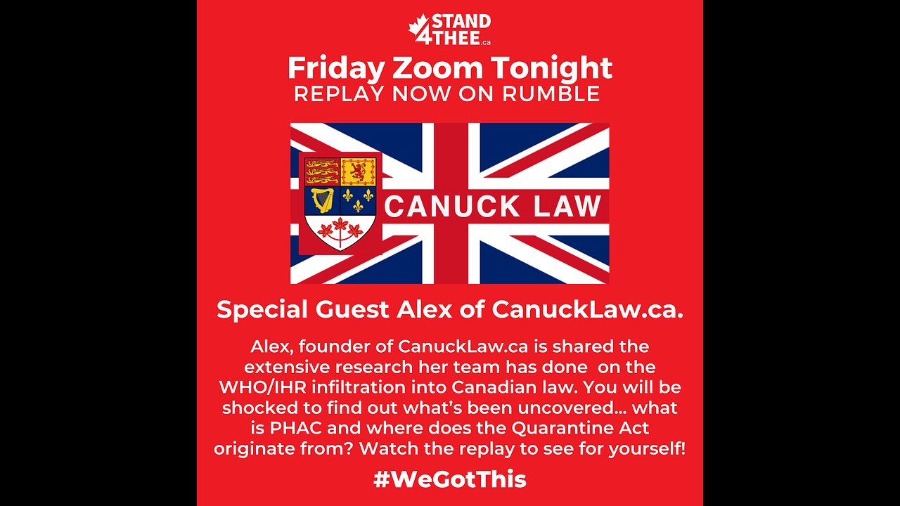 Stand4THEE Friday Night Zoom Nov 17 - FULL VIDEO - Alex from CanuckLaw.ca