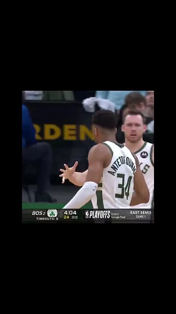 Giannis just bullies Tatum & Celtics defense 😳 #shorts