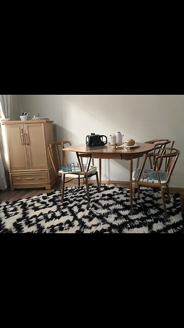 AI art: comfy lounge with table