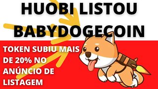 #huobi LISTOU #babydoge e moeda subiu!!! - 163