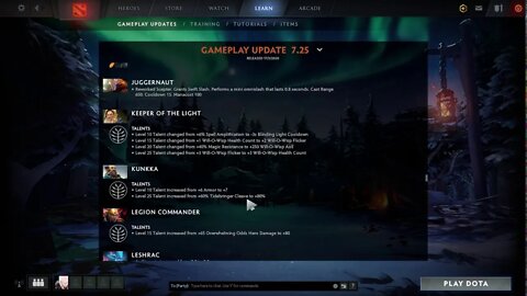 Dota 2 - Gameplay Update 7.25 (Newest Patch)