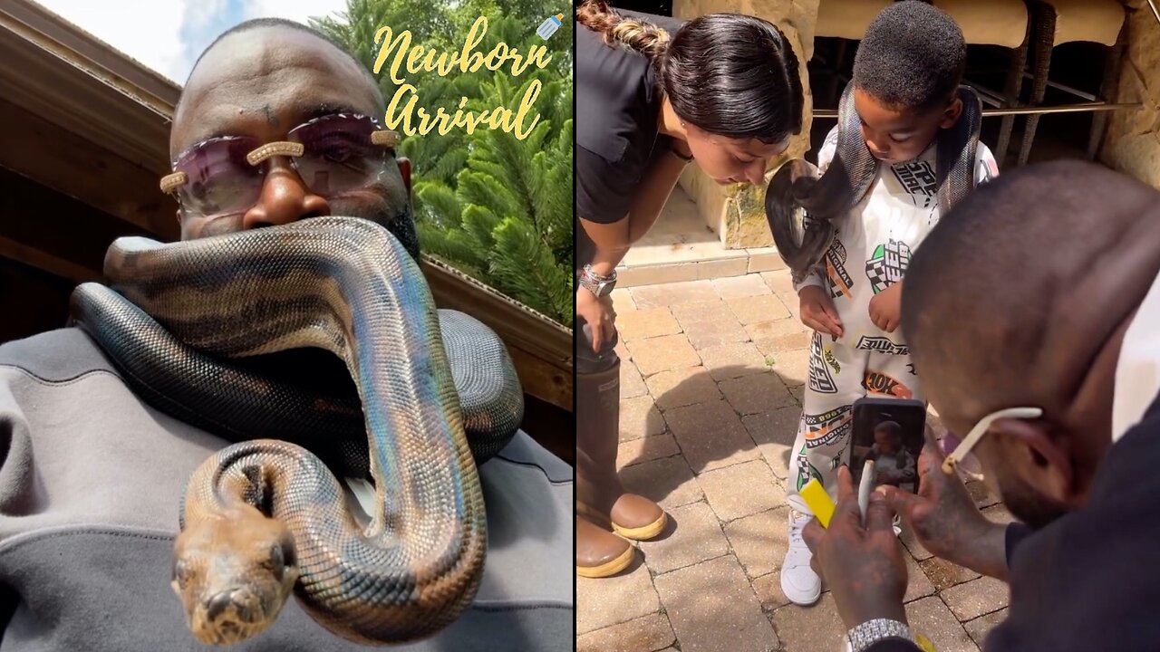 Rick Ross & "BM" Briana Camille Take Son Billion To The Zoo! 🐒