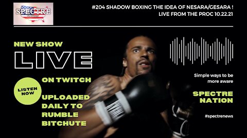 #204 SHADOW BOXING THE IDEA OF NESARA/GESARA ! LIVE FROM THE PROC 10.22.21