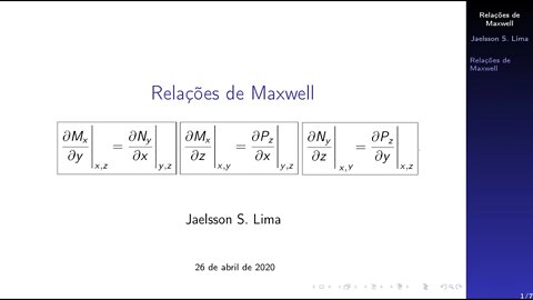 Relações de Maxwell