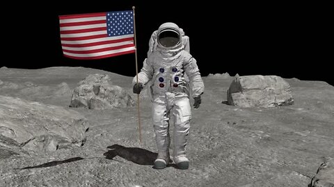 Apollo 14: U.S. Flag on the Moon 🚀🌕