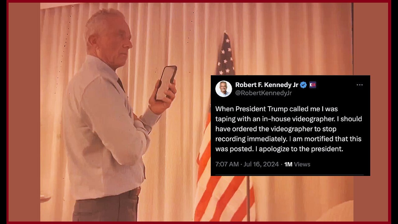 💥💥 HUGE! Leaked call between Trump & RFK Jr. yesterday!