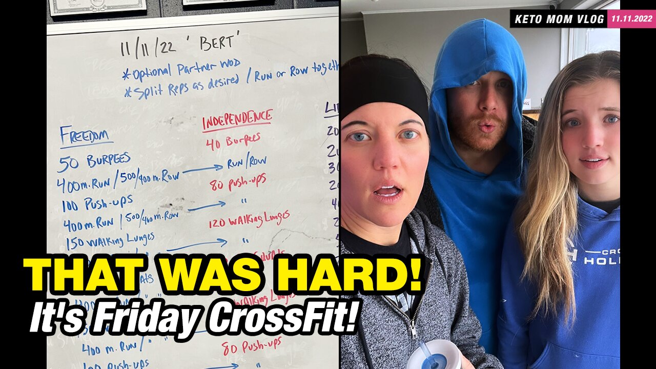 That Was Hard! Did CrossFit Workout And It was HARD! | KETO Mom Vlog