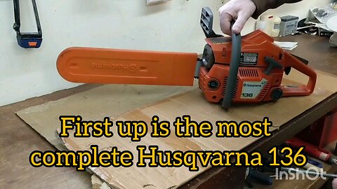 fixing the 1st of 10. a Husqvarna 136 that looked complete from the outside.