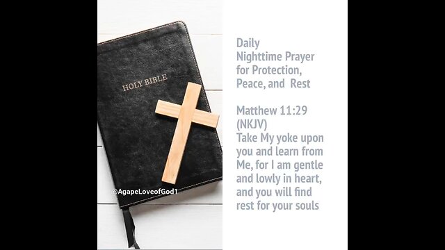 Nighttime Prayer for Peace, Protection, and Rest #Shorts