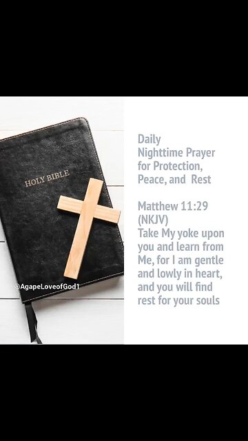 Nighttime Prayer for Peace, Protection, and Rest #Shorts