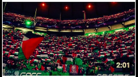 Celtic Fans Singing You’Il Never Walk Alone For Palestine | Celtic vs Atletico Madrid