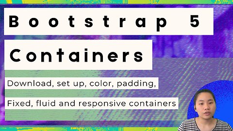 TinaTeach Bootstrap 5 for Beginners : Setup and Containers