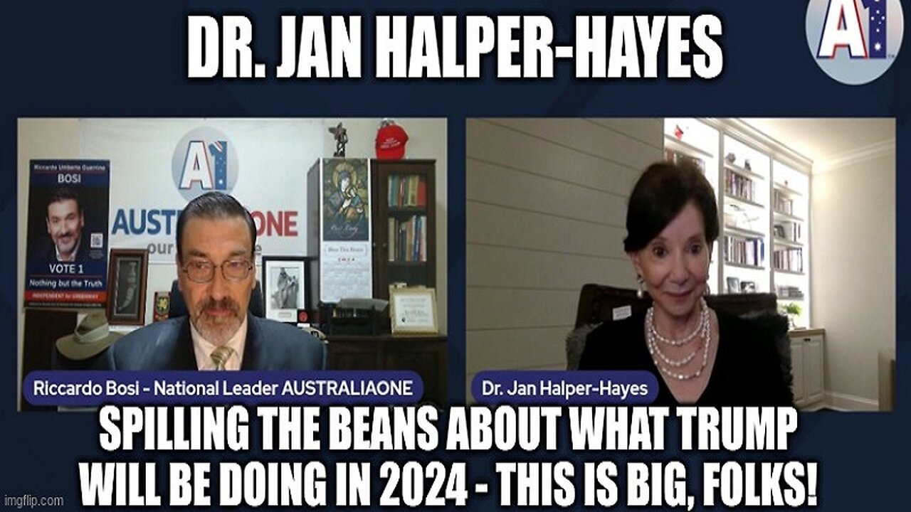 Dr. Jan Halper-Hayes: Spilling the Beans About What Trump Will Be Doing In 2024 - This is BIG, Folks!