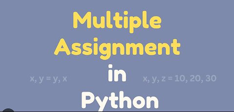 Python multiple assignment 🔠