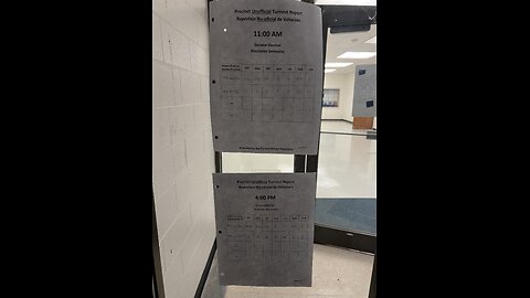 Stopped by in my precinct for precinct turnout report - 11/5/24