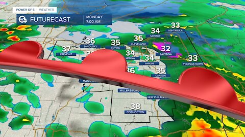 Widespread wintry mix before all rain this afternoon