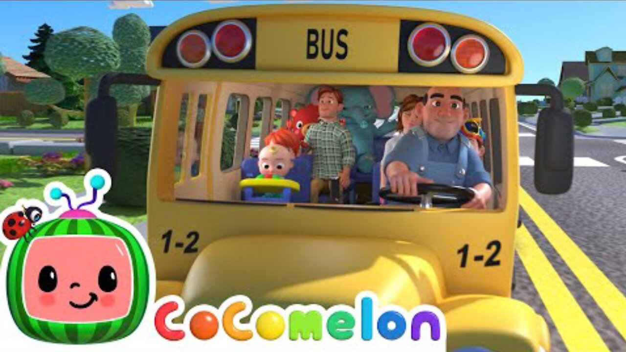 [ 15 MIN LOOP ] Wheels on the Bus - CoComelon Nursery Rhymes & Kids Songs