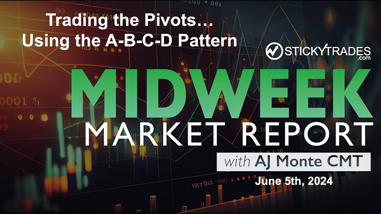 Trading the Pivots, using the A-B-C-D Pattern - Midweek Market Report with AJ Monte CMT