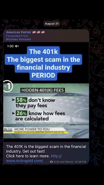The 401K is the biggest scam in the financial industry. Get out fast!