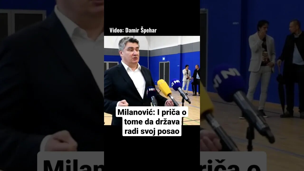 Milanović: I priča o tome da država radi svoj posao