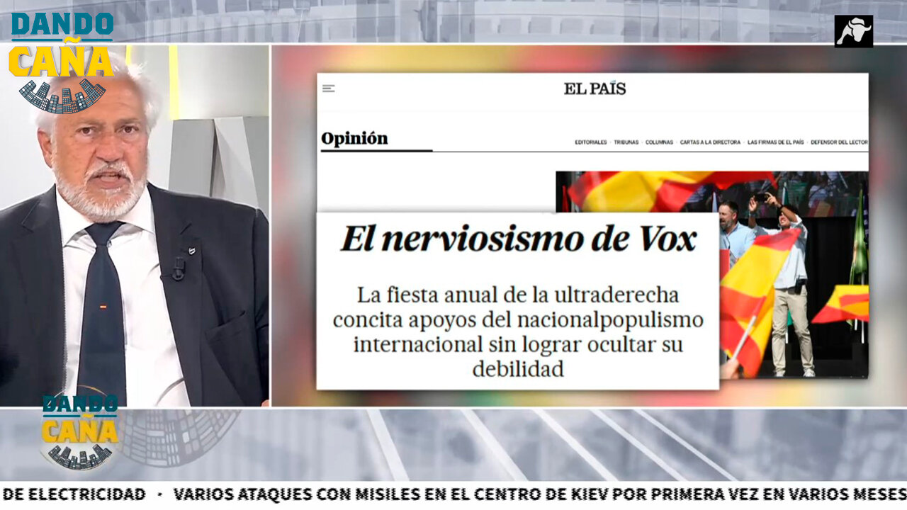 Ariza ante el editorial de El País sobre el ‘nerviosismo de VOX’: ‘Vosotros sí que sois fascistas’