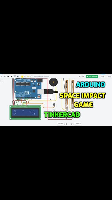 Space Impact Game on Arduino With Tinkercad