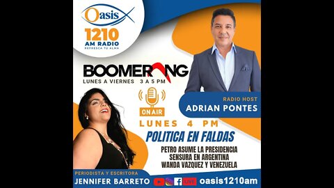 Política en faldas en Oasis 1210AM