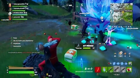FORTNITE! TEMPORADA 3! MONTARIA NAS CRIATURAS SELVAGENS! PEDROSK GAMER! TAWNY GRF! @NEWxXx Games