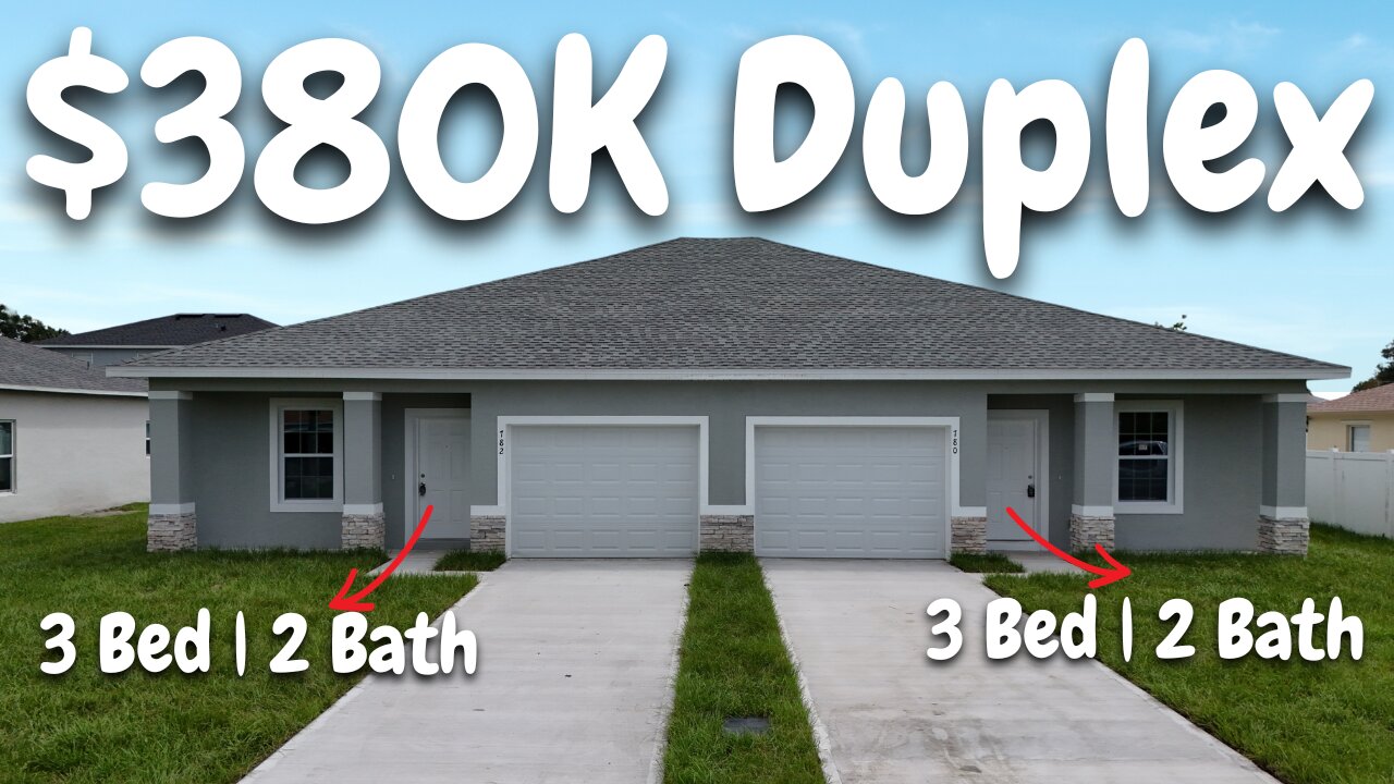 Build your own Duplex for $380K in Central Florida!