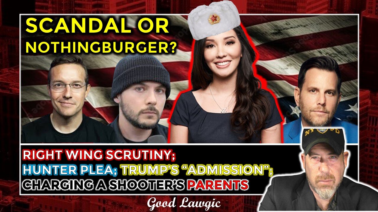 The Following Program: Hunter Plea; Trump's "Admission"; Charge The Parents?; Right-Wing Scandal?