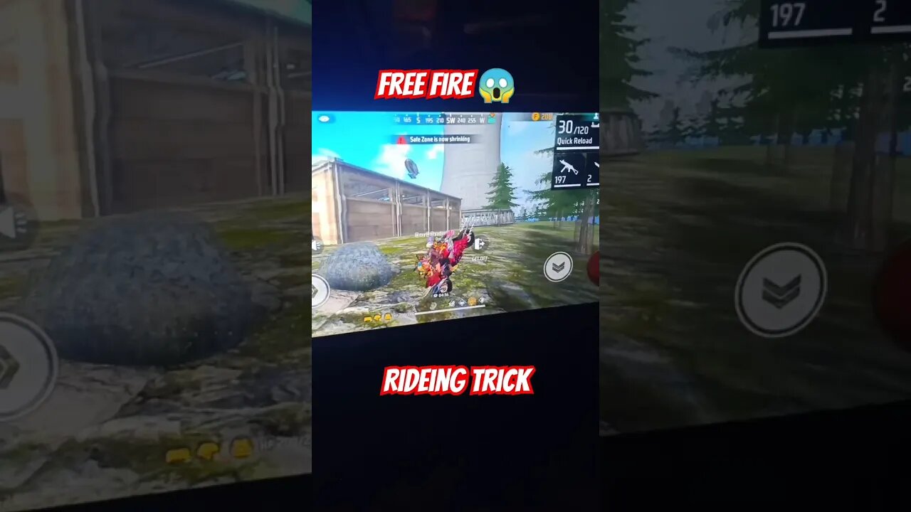 😱😱Free fire Rideing trick#freefire #freefiremax #shorts