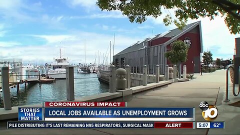 Jobs in San Diego available as unemployment claims soar