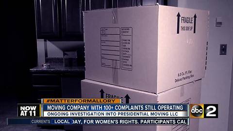 Moving company racks up 100+ complaints, still operating nationwide