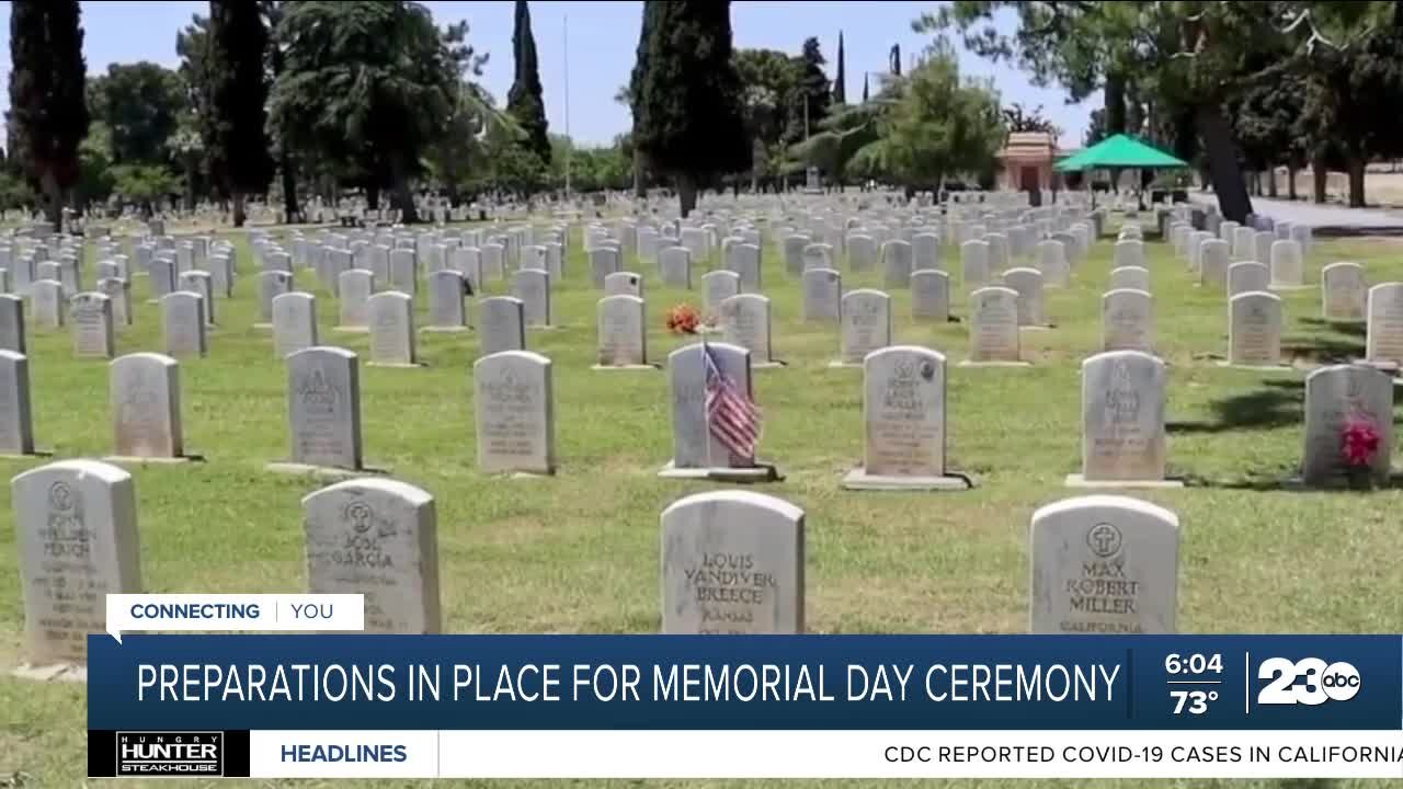 Preparations in place for Memorial Day ceremony