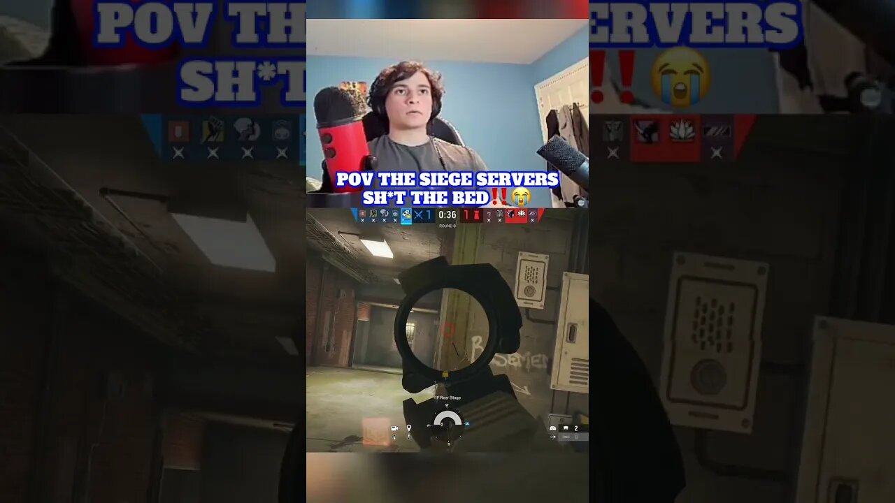 Rainbow Six Siege Running On McDonald’s Wifi‼️😭 | #shorts #rainbowsixsiege #gaming #reaction