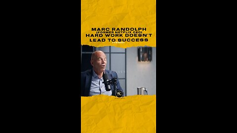 @marcrandolph Hard Work doesn’t lead to success