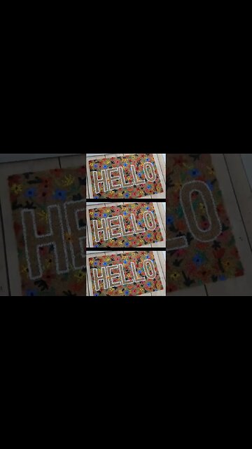 DIY IKEA HACK - HELLO DOORMAT #shorts #ikeahacks #diyhomedecor #anthropologiedupe #ikeadecor