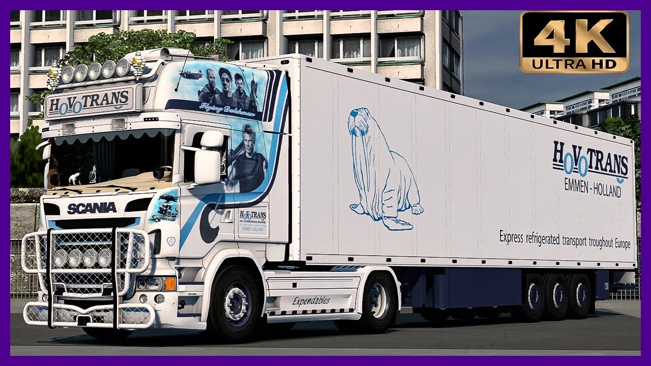 Scania "Expendables" ex Hovotrans Holland | Euro Truck Simulator 2 “4K” Gameplay