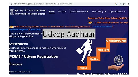 Udyog Aadhaar and Udyam