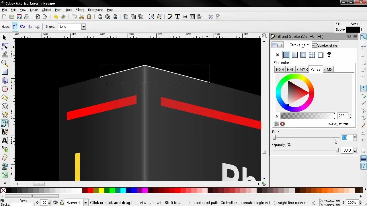 3D Box PART 3 - Inkscape Tutorial For Beginners