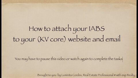 IABS tutorial for kv core