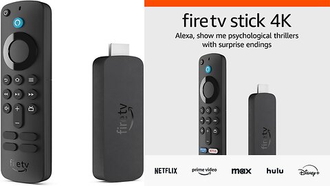 Amazon Fire TV Stick 4K with AI-powered Fire TV Search, Wi-Fi 6, free & live TV