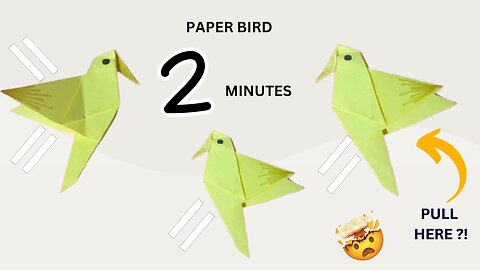 How to Make Cute Paper Humming Bird | Very Easy | Origami