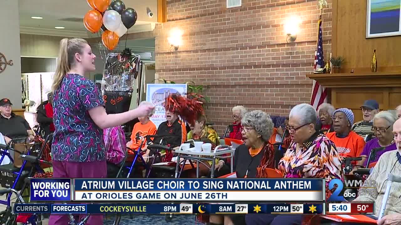 Retirement community choir to sing National Anthem at Orioles game