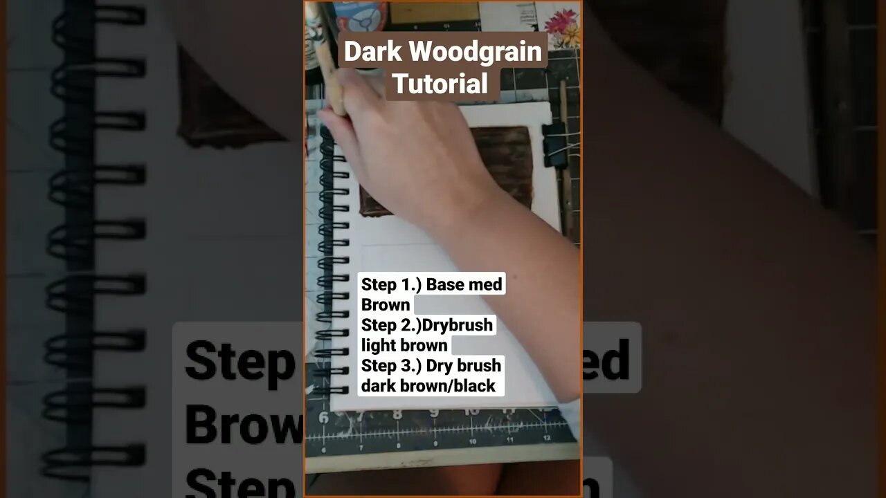 How To Paint Dark Woodgrain in 60secs
