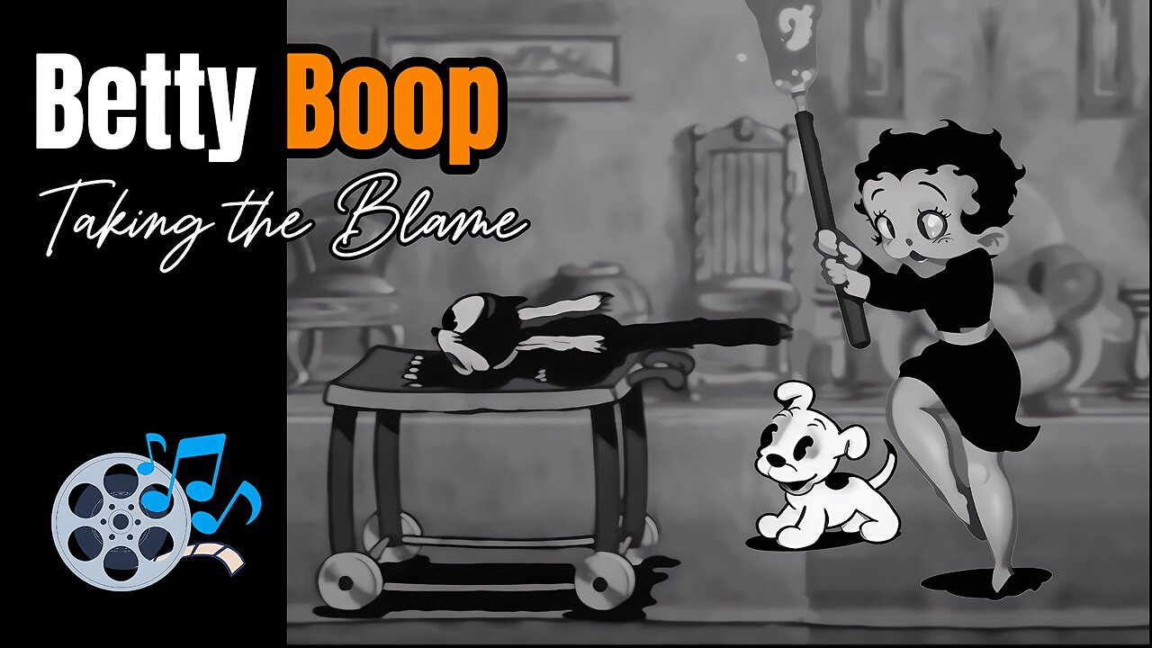 Taking the Blame - 1935 (HD) | Starring Betty Boop & Pudgy the Puppy | Fleischer Studios