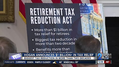 Hogan announces $1 billion+ in tax relief, biggest tax reduction in more than two decades