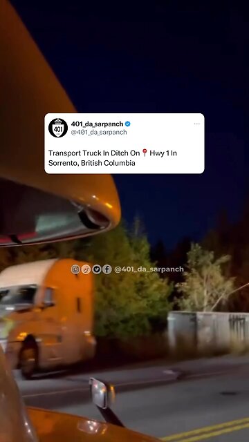 Truck Wreck In British Columbia