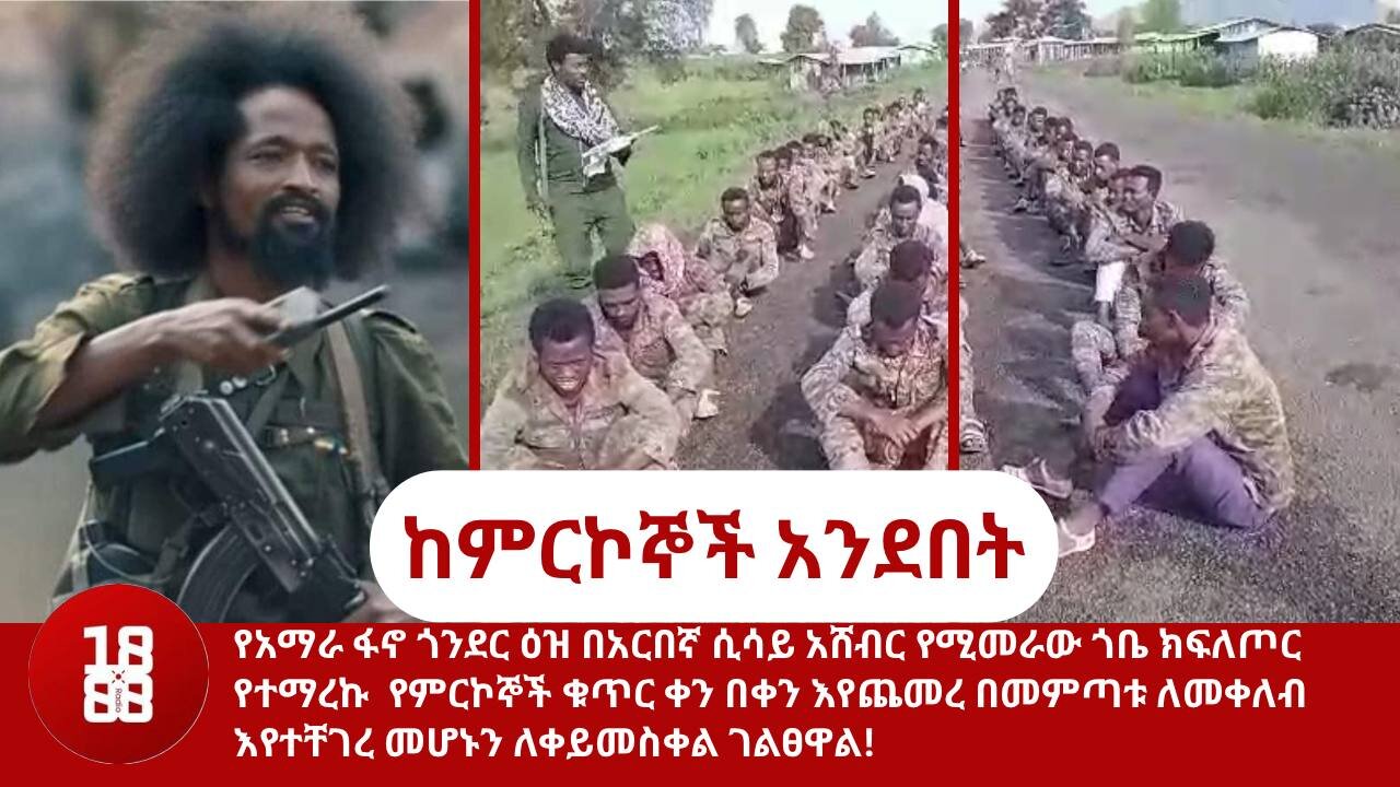 በአርበኛ ሲሳይ አሸብር የሚመራው ጎቤ ክፍለጦር የተማረኩ የምርኮኞች ቁጥር ቀን በቀን እየጨመረ በመምጣቱ ለመቀለብ...